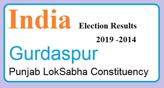 Gurdaspur Punjab Constituency Indian Election Result Lok Sabha Assembly 2019 2014 1 Gurdaspur Punjab Election Result 2019-2014 India Lok Sabha Election Map