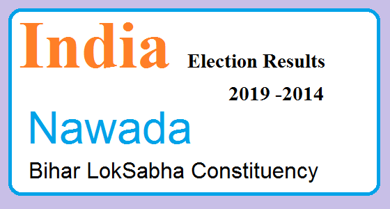 Nawada Bihar Election Result 2019-2014 India Lok Sabha Election Map
