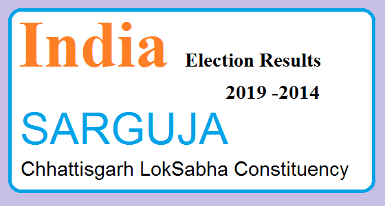 SARGUJA Chhattisgarh Election Result 2019-2014 India Lok Sabha Election Map