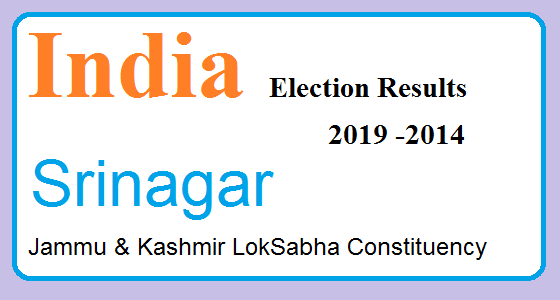 Srinagar Jammu Kashmir Constituency Indian Election Result Lok Sabha Assembly 2019 2014 1 Srinagar Jammu & Kashmir Election Result 2019-2014 India Lok Sabha Election Map