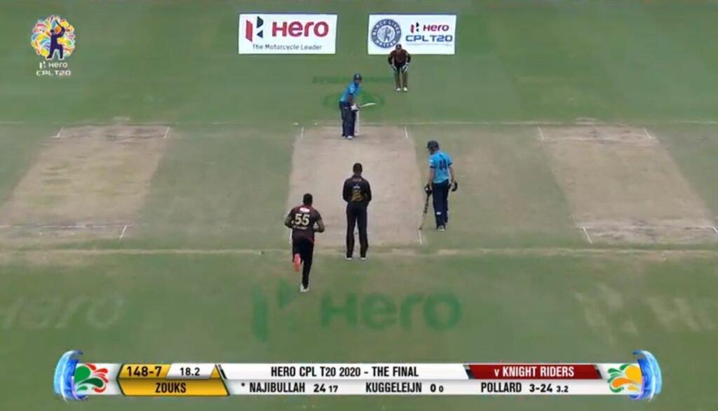 cpl fINAL lIVE zOUKS bATTING sCORE VS kNIGHT rIDERS