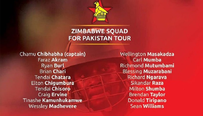 Zimbabwe Squad for Pakistan Tour 2020