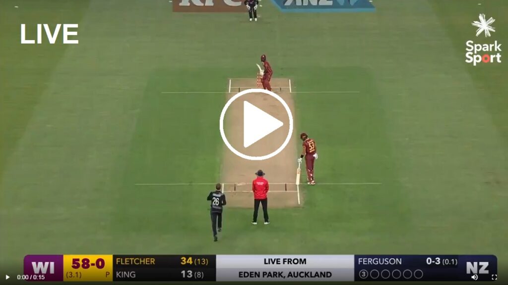Ferguson Bold Fletcher NZ v WI T20 Match Live Update Weather Condition Report