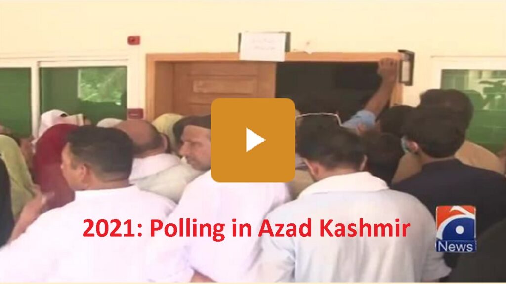 2021 Polling in Azad Kashmir of Election Duty Staff Government Employees Result Awaited