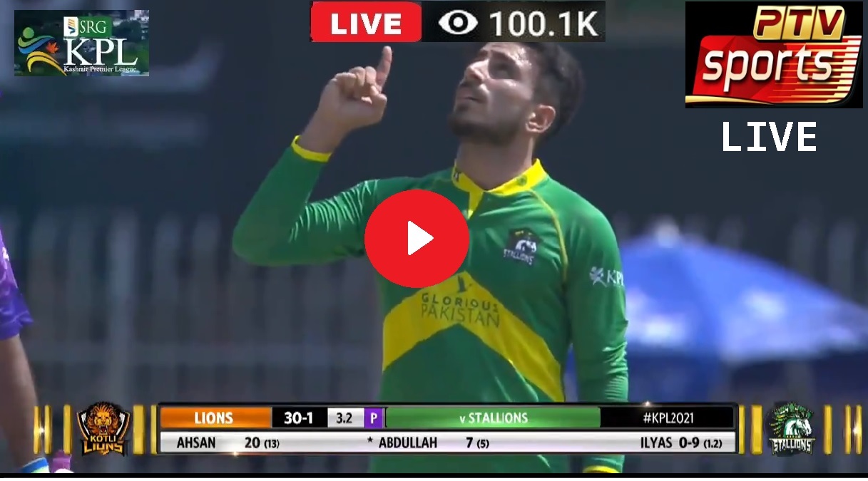Live Cricket T20 Rawalakot Hawks vs Bagh Stallions – RH v BS Stream Live KPL 2021 Kashmir Premier League PTV Sports Live