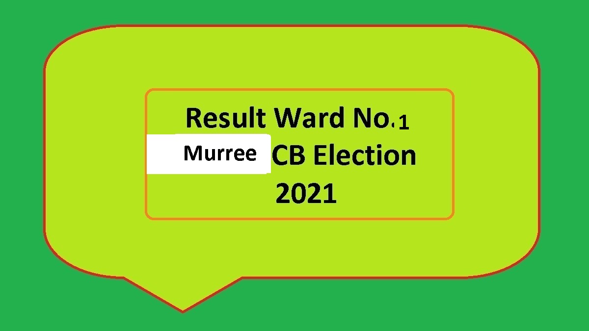 Result Ward No 1 Murree Cantt Local Body CB Elections 2021