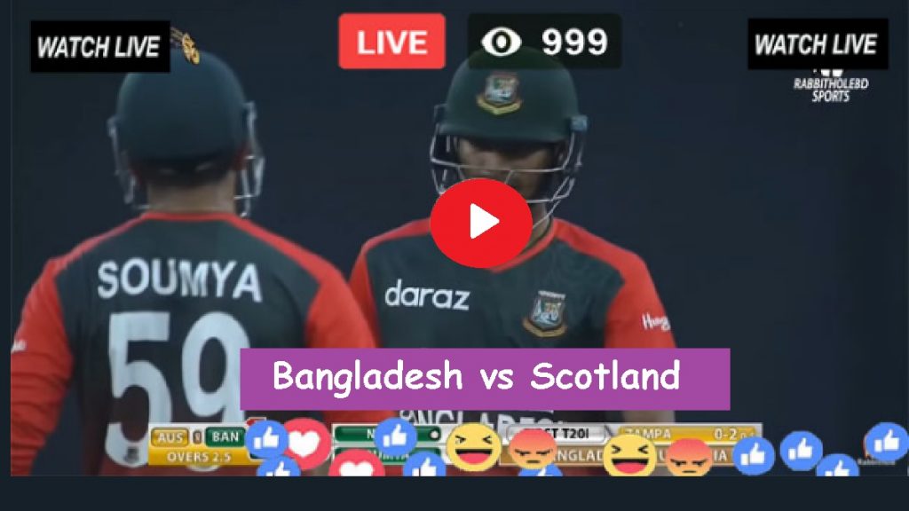 Litton and Somya Batting - Bangladesh Innings - BAN vs SCO Live Stream - ICC T20 World Cup 2nd Cricket Match - 17 Oct 2021
