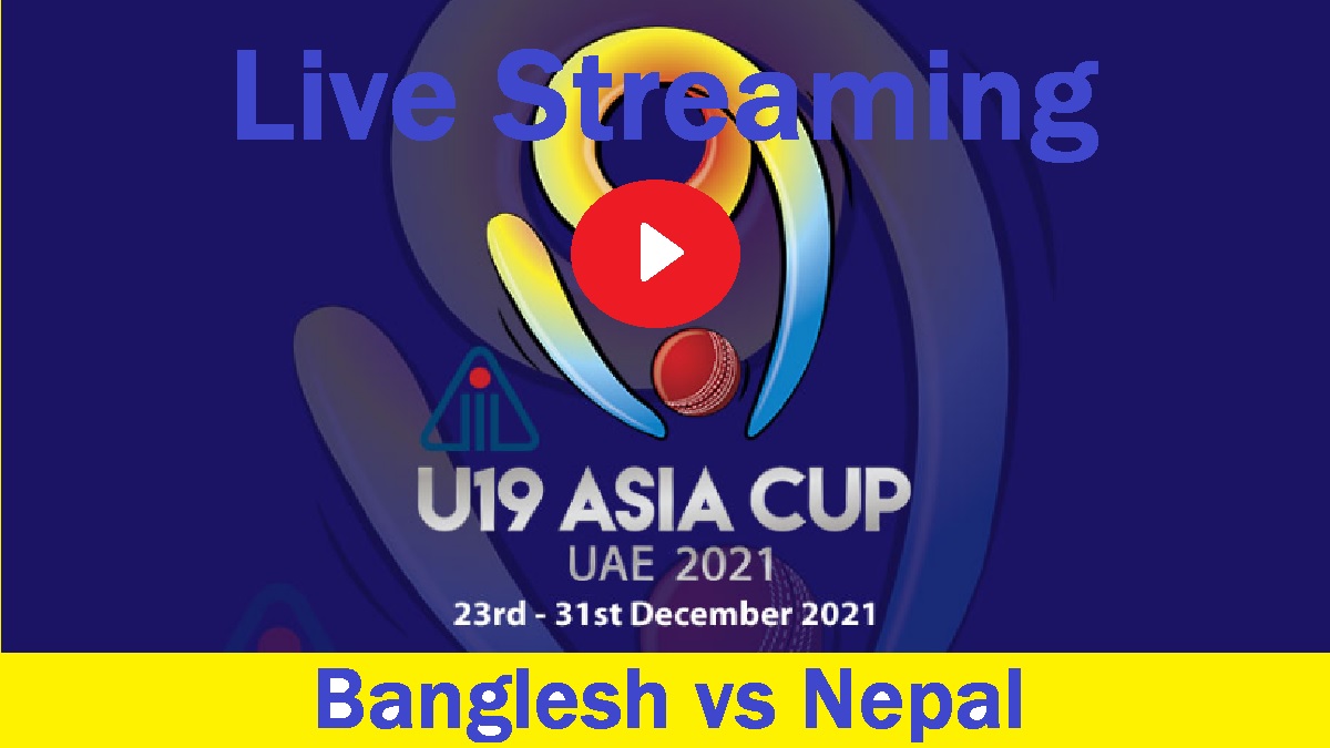 Live ODI Cricket - Bangladesh vs Nepal (BAN v NEP) Live - Live U19 Asia Cup 2021 - Online Streaming - Gazi TV Live - Live Score