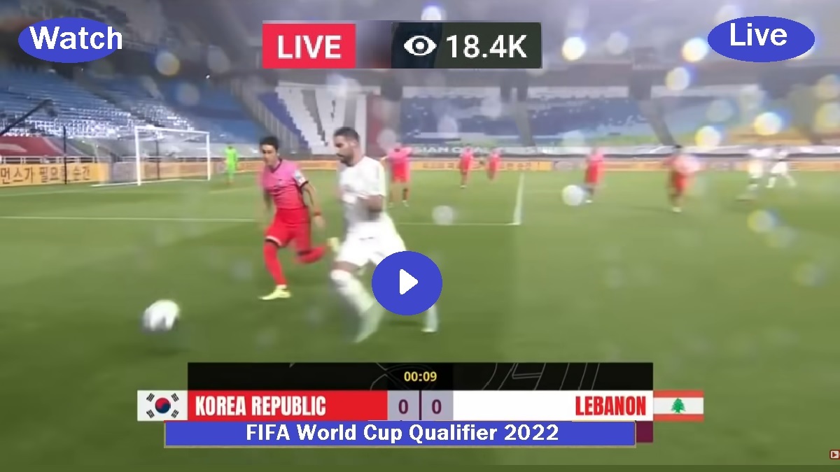 Lebanon vs South Korea (LEB v KOR) - Live FIFA World Cup Qualification Asia - Online Streaming 2022 - Lineup H2H - Live Score - Sportklub Live