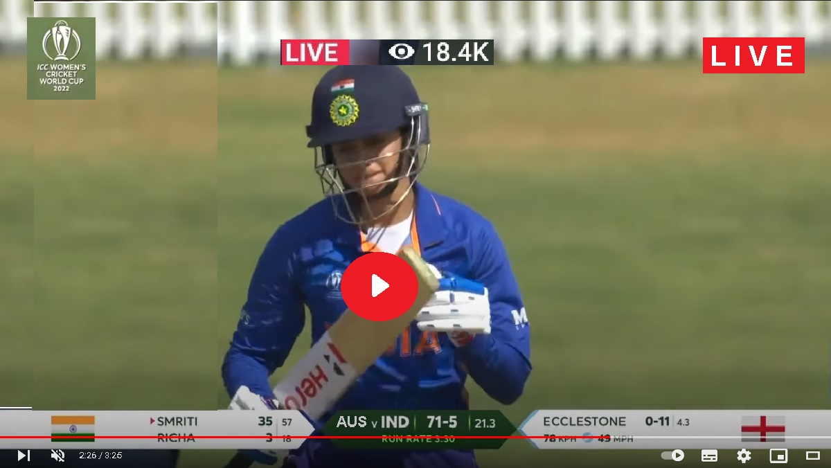 India W vs Australia W IND W vs AUS W ODI Live Stream ICC World Cup Women 2022 H2H Squads DD Sports Online Live PTV Sports
