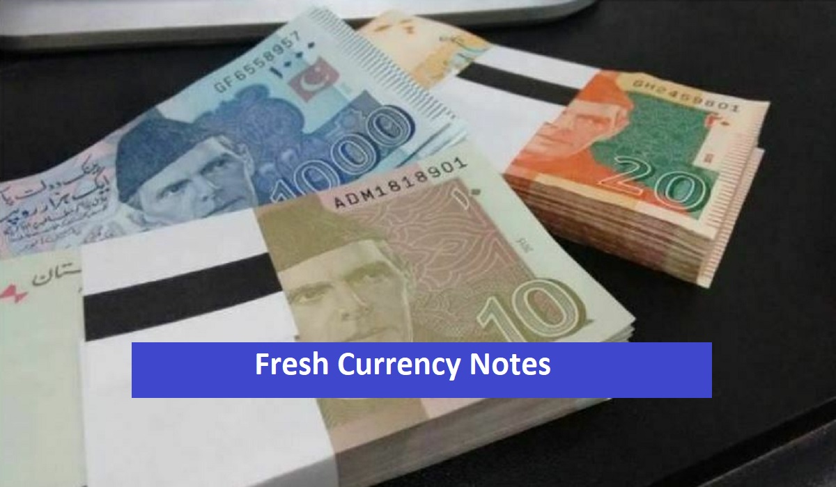 Fresh Currencu Notes on Eid ul Fitr 1443 AH 2022 AD Banbks Branches and List of Banks SBP Approved with SMS Code 2022