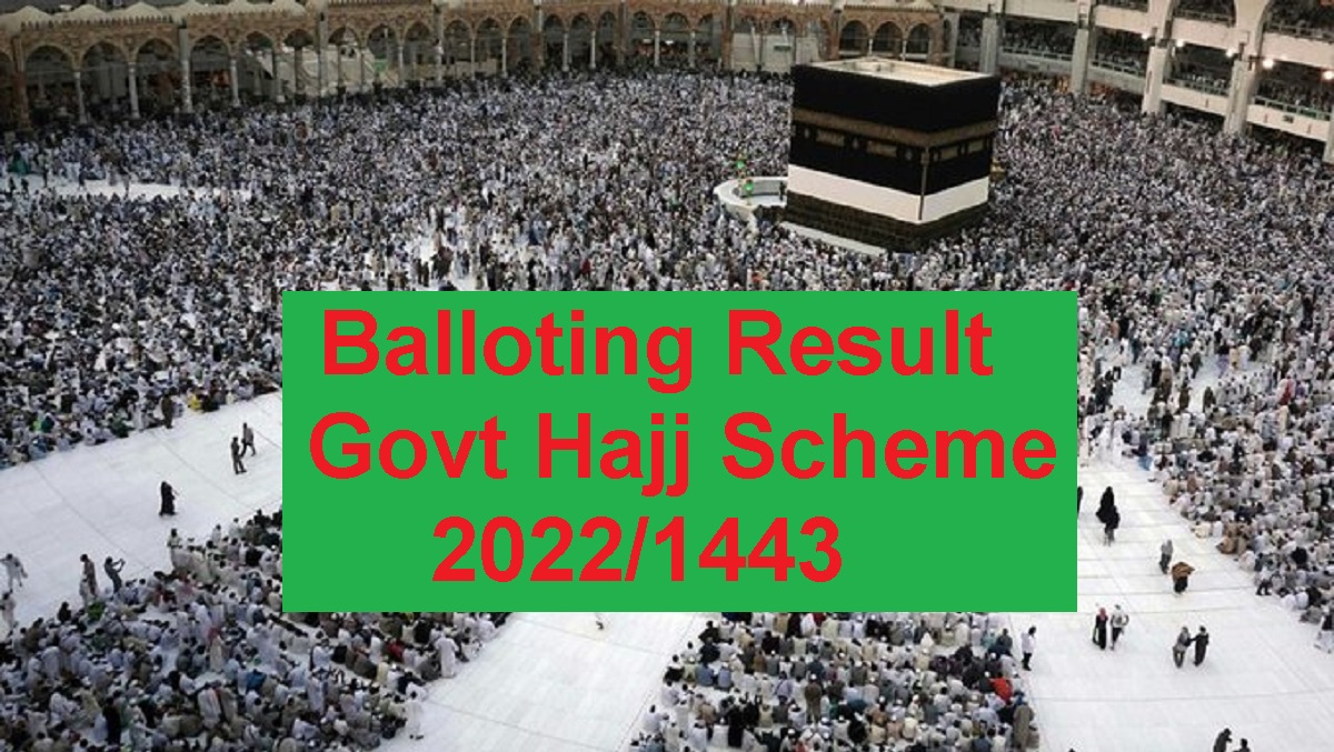 Balloting Result Govt Hajj Scheme 2022 1443
