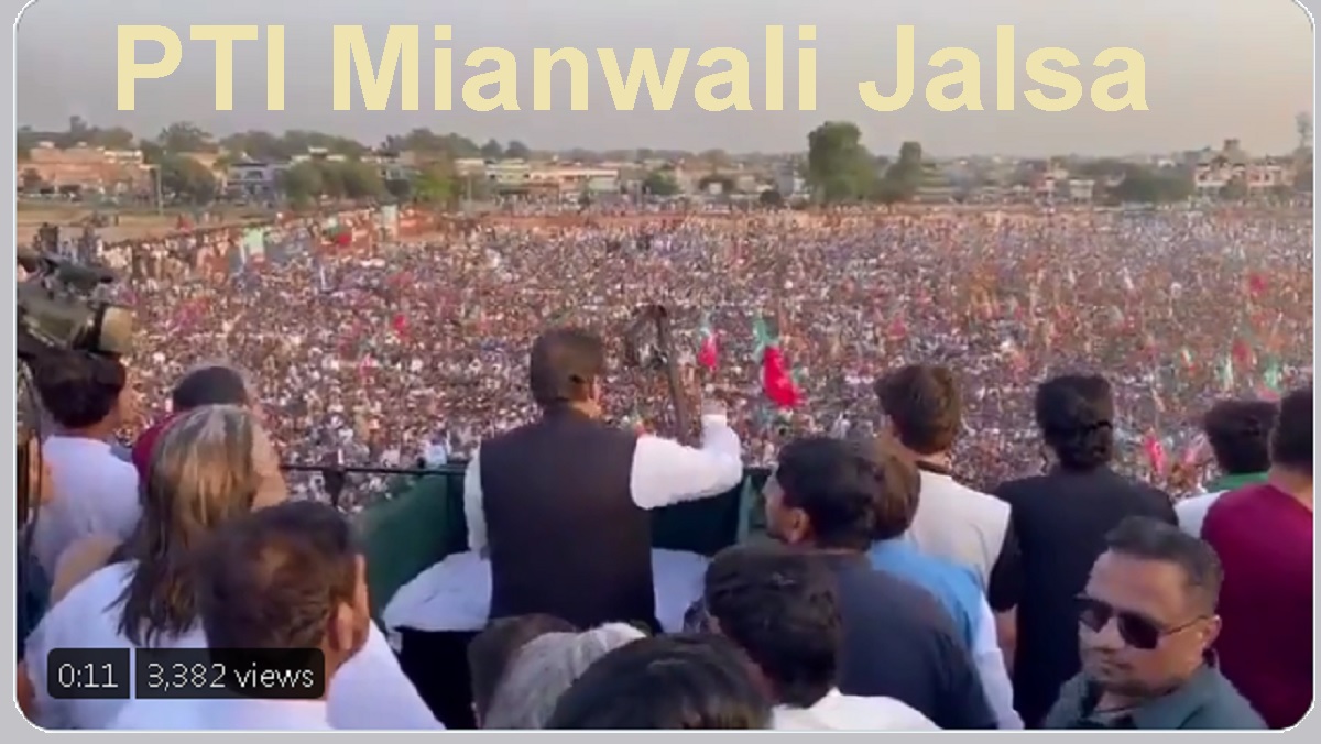 PTI Mianwali Jalsa Imran Khan Addressing Public Rally at Lari Adda Ground 6 5 2022