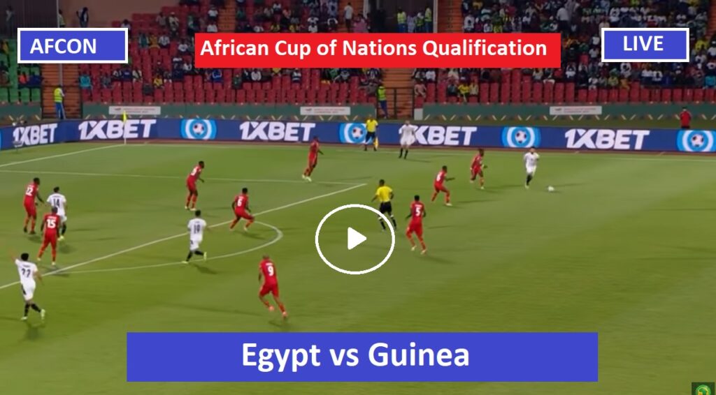 Egypt vs Guinea (EGY v GUI) Stream - African Cup of Nations Qualification AFCON 2022