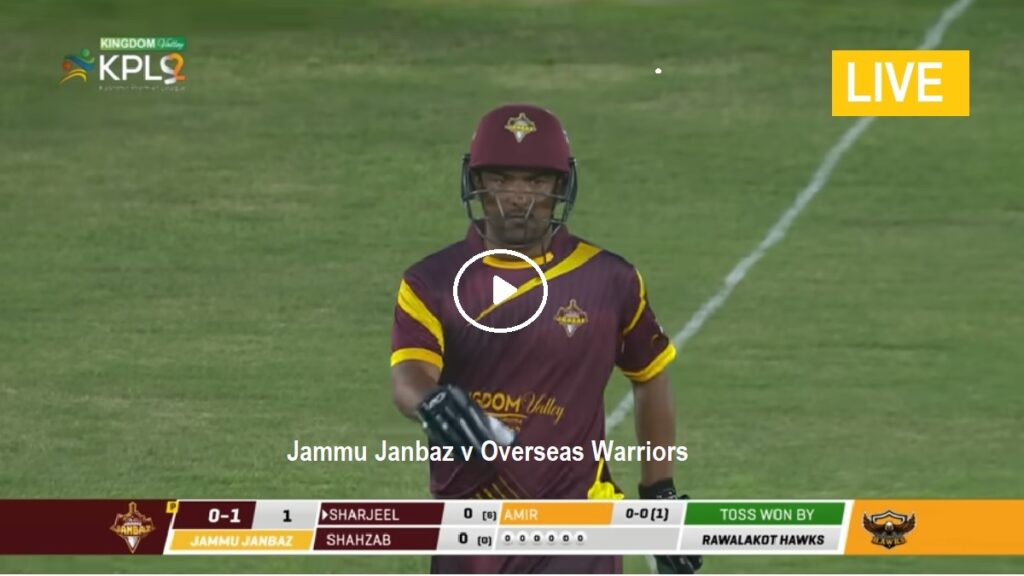 Jammu Janbaz v Overseas Warriors JJ vs OW
