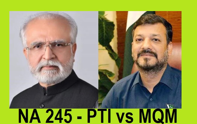 NA 245 By Election Result PTI and MQM Candidates Pics
