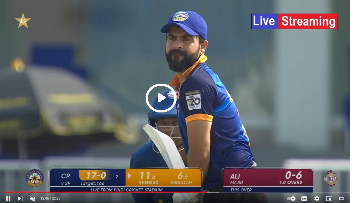 Central Punjab Batting vs Southern Punjab National T20 Cup 2022 2023 Live Streaming PTV Sports HD