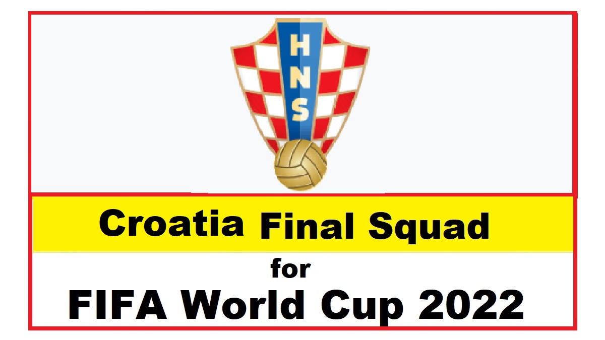 Croatia Final Squad for FIFA World Cup 2022 Hrvatski nogometni savez HNS Logo