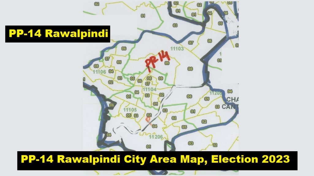 PP 14 Rawalpindi Cantt Chaklala Cantt Area Map Election 2023