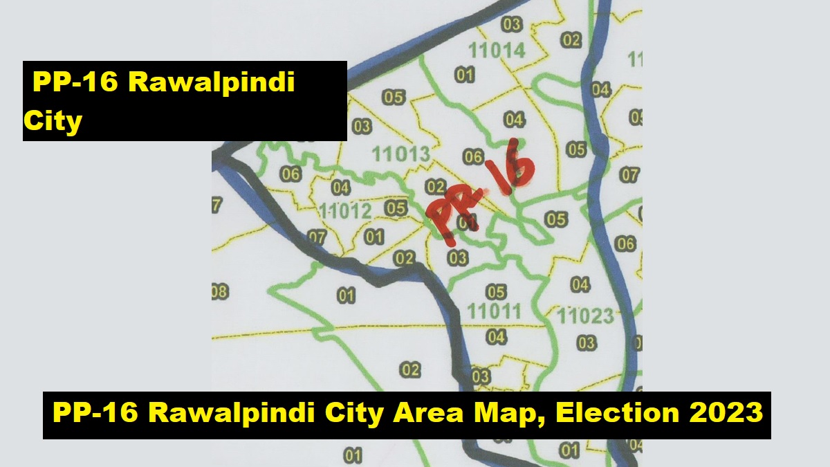PP-16 Rawalpindi City Area Map, Election 2023