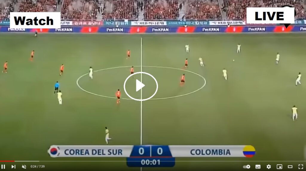 Live Football - South Korea vs Colombia (SOU vs COL) - World Friendly International 2023 - H2H Lineup - Astro, PTV Sports HD Live