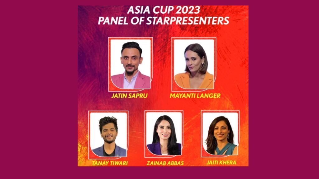 Asia Cup 2023 Panel of Star Presenters Pics