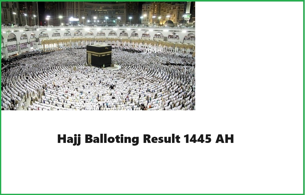 Hajjj Balloting 2023 2024