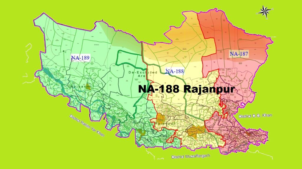 NA 188 Rajanpur New Halqabandi Map 2024