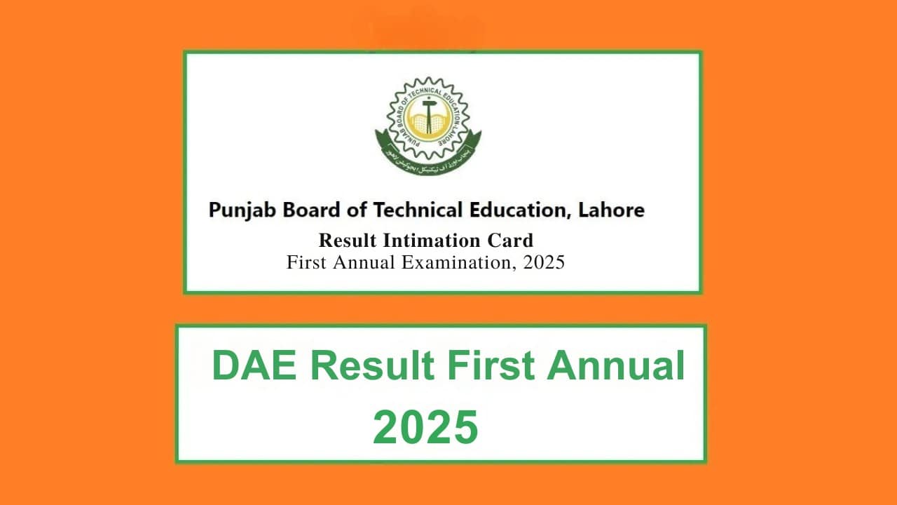 PBTE 1st Annual DAE Result 2025 – Toppers List